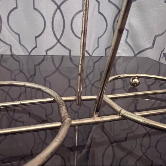 Vintage Gold-Rim Glass Nut/Mint Bowls w/ Caddy - Picture 5 of 8